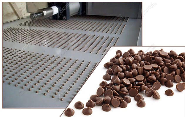 A machine with chocolate chips

Description automatically generated